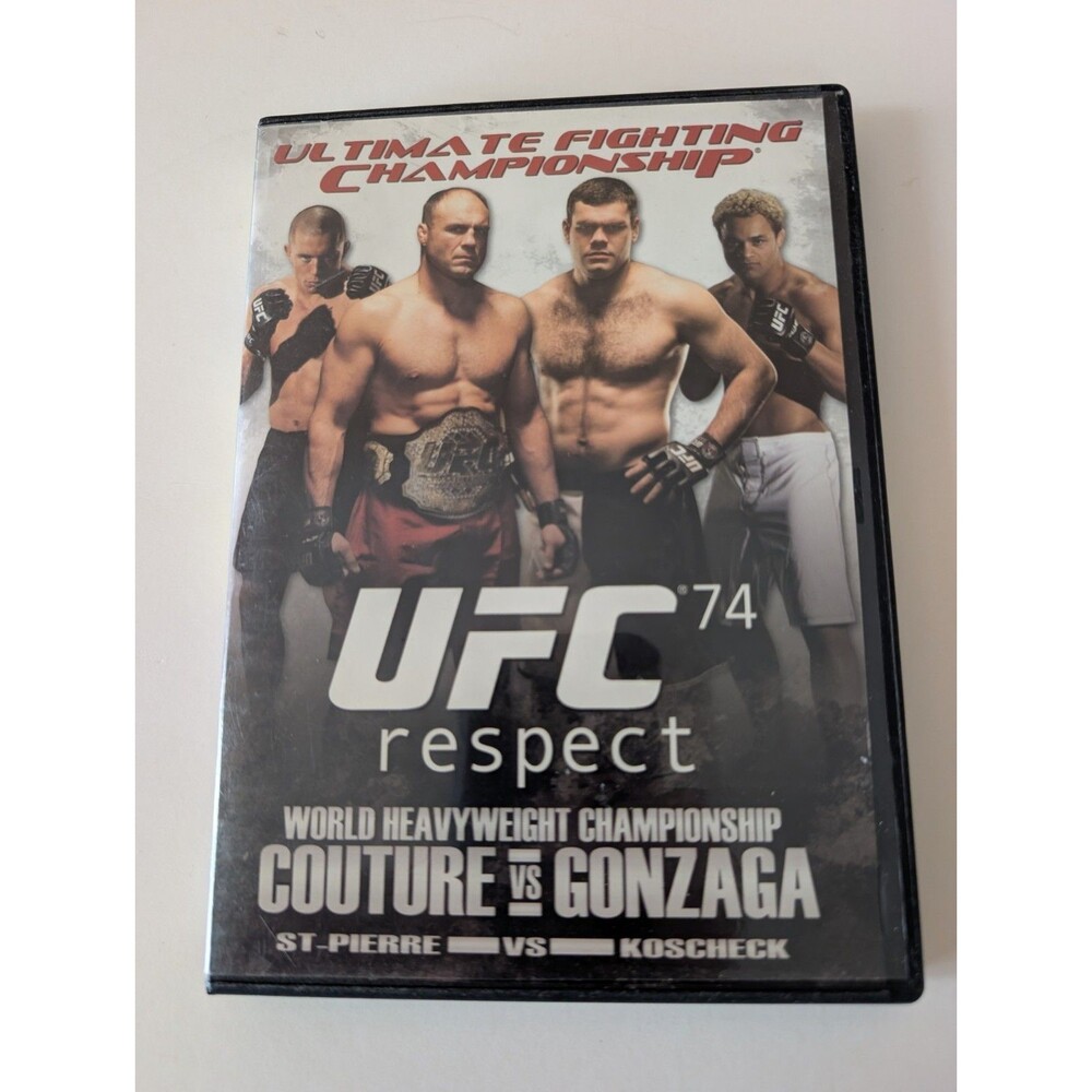 UFC 74 Respect DVD Couture vs Gonzaga GSP Koscheck 2007 Very Good